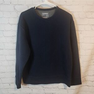 Men's Express Navy Blue Crewneck Sweater, Size Medium